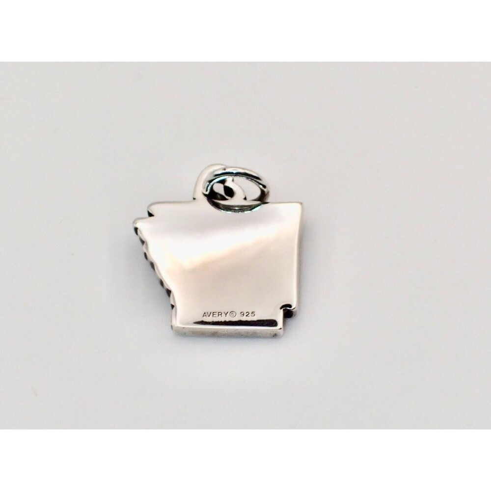 NEW James Avery My Arkansas Sterling Silver Charm State Outline Small - Picture 2 of 3